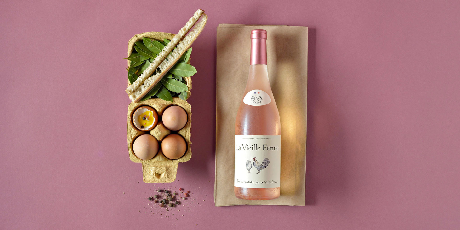 La Vielle Ferme Rosé, Famille Perrin, vin, France